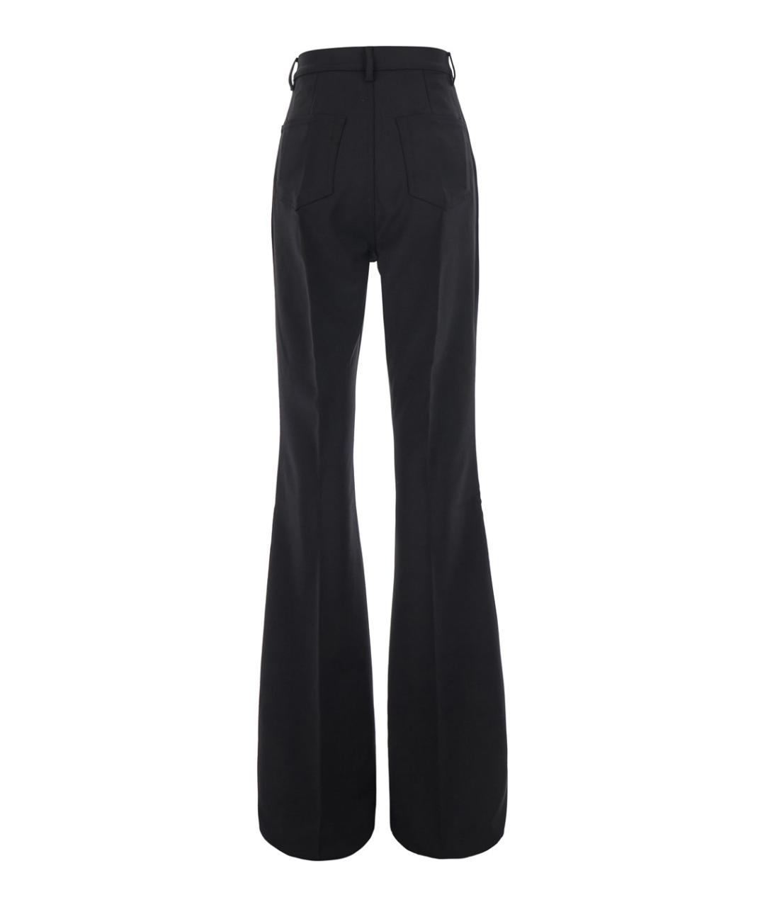 RICK OWENS Черные хлопковые брюки широкие, фото 2