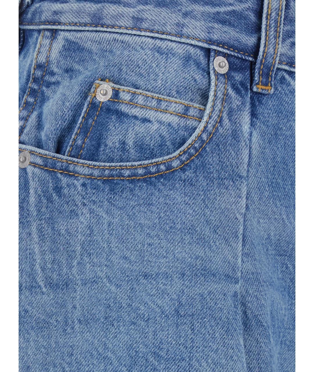 JACQUEMUS Синие хлопковые прямые джинсы, фото 3