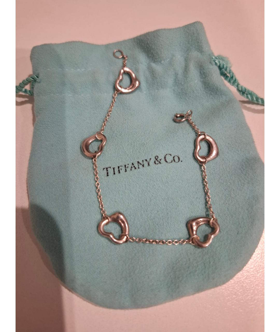 TIFFANY&CO Белый серебряный браслет, фото 5
