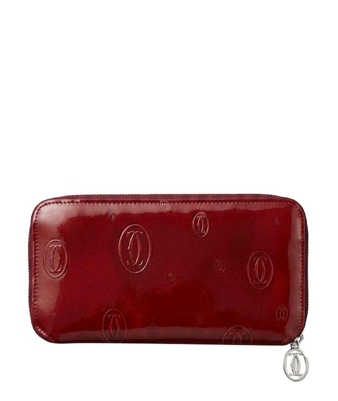 CARTIER Красный кошелек из лакированной кожи, фото 1