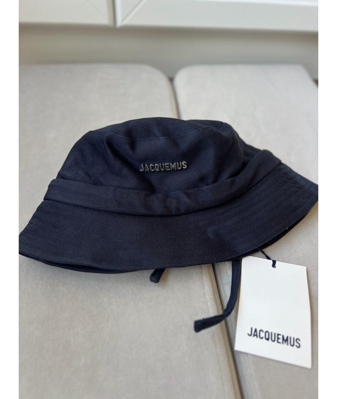 JACQUEMUS Темно-синяя хлопковая кепка/бейсболка, фото 4