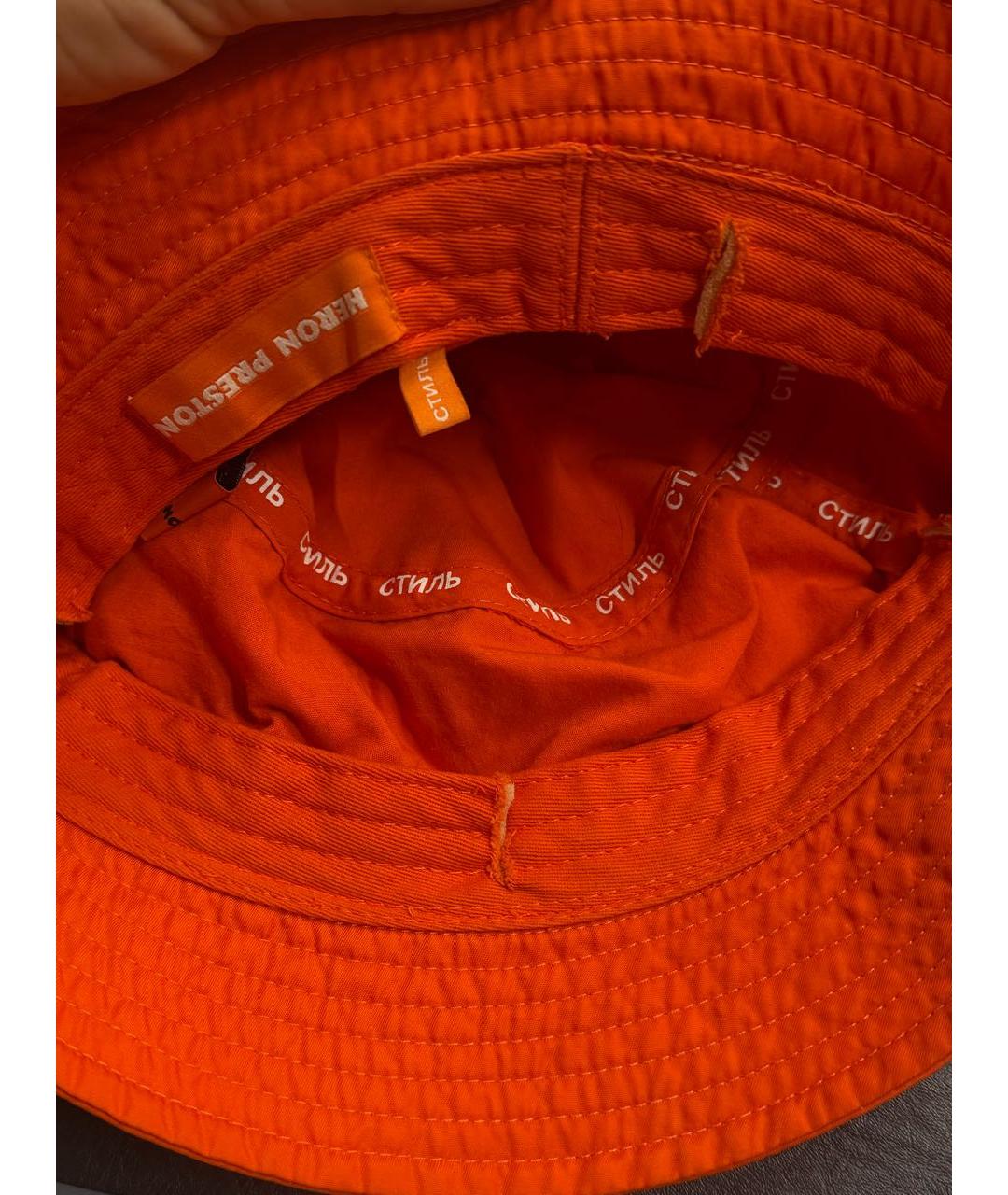 HERON PRESTON Оранжевая хлопковая панама, фото 4