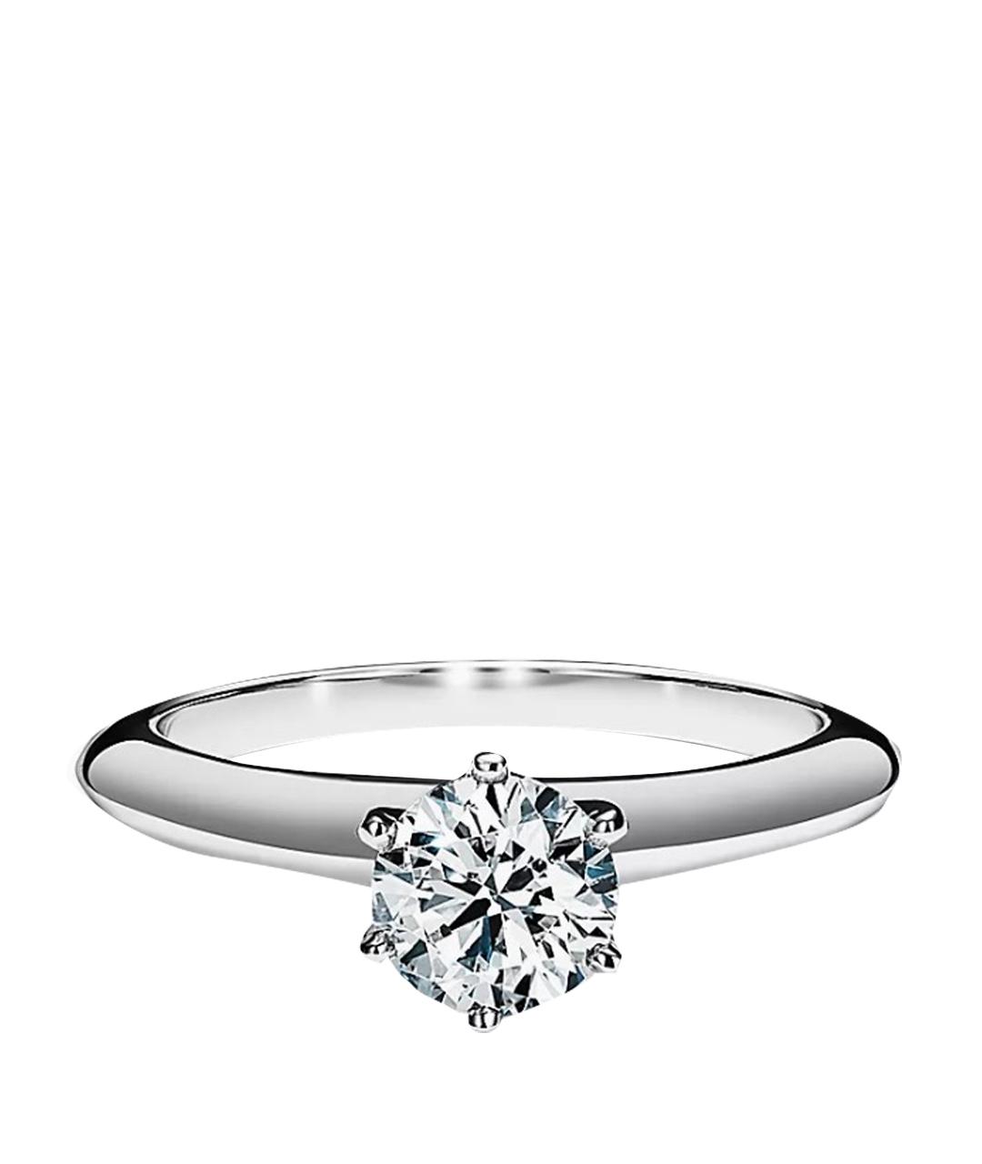 TIFFANY&CO Белое платиновое кольцо, фото 1