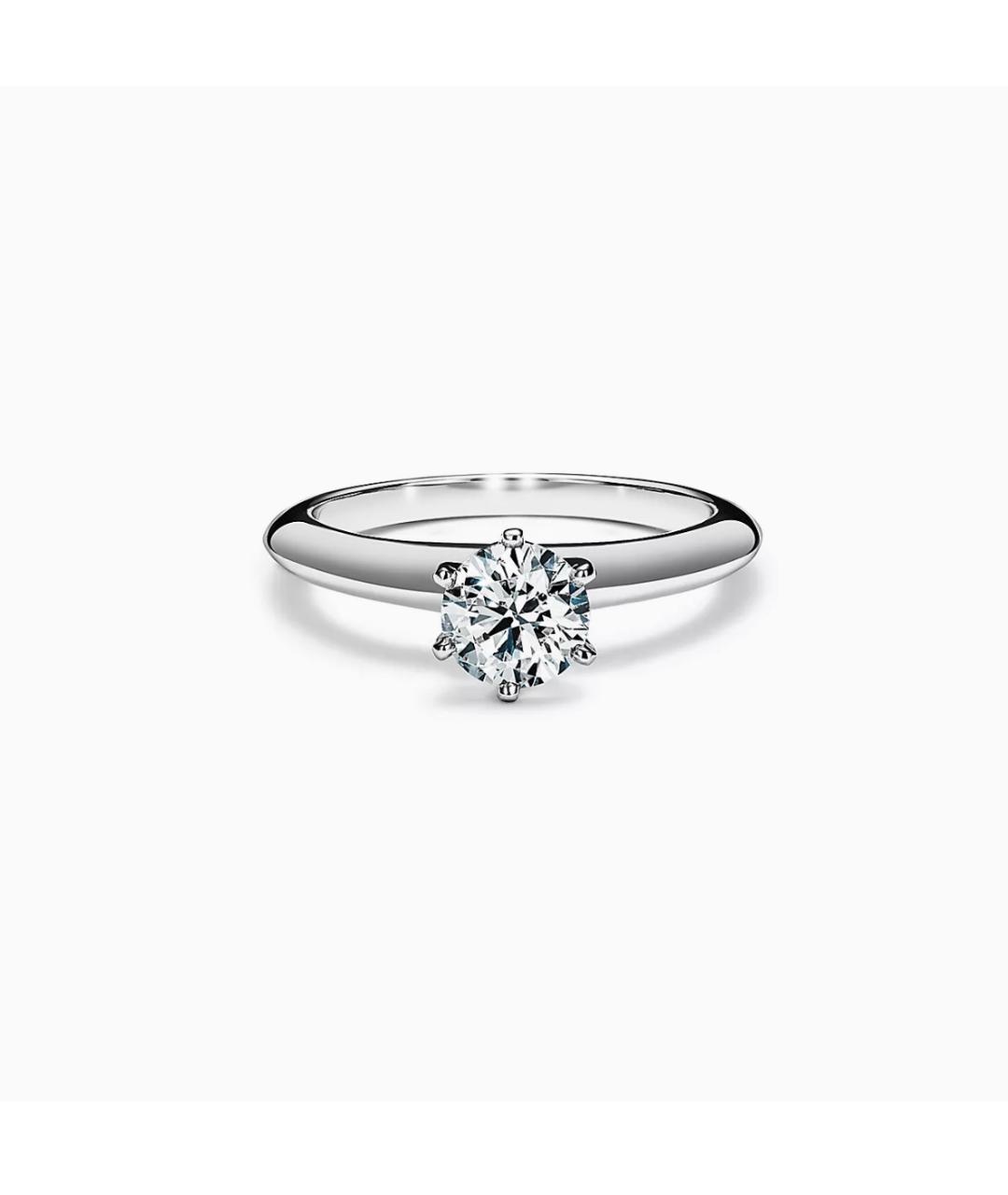 TIFFANY&CO Белое платиновое кольцо, фото 3