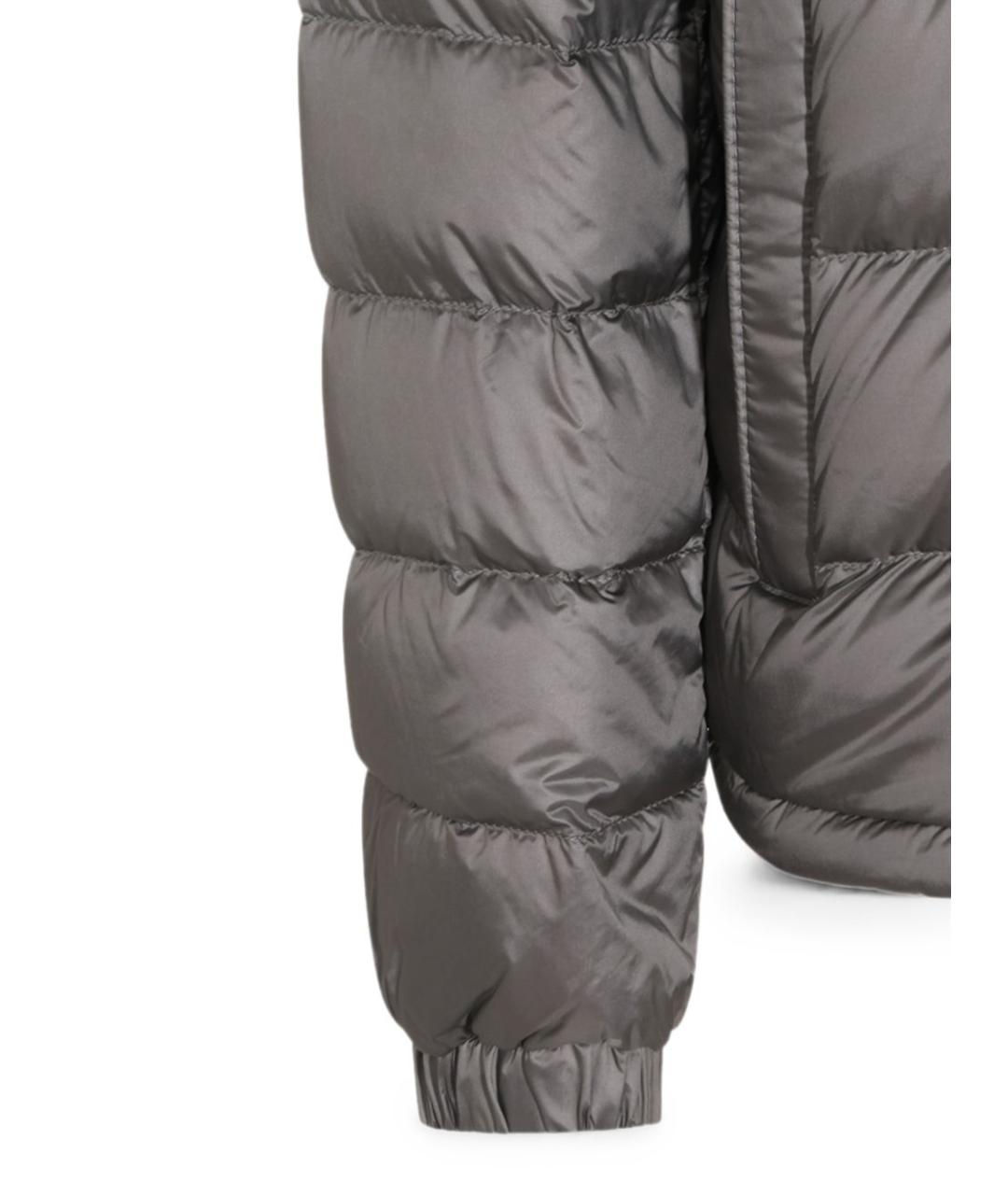 MONCLER Серый пуховик, фото 3