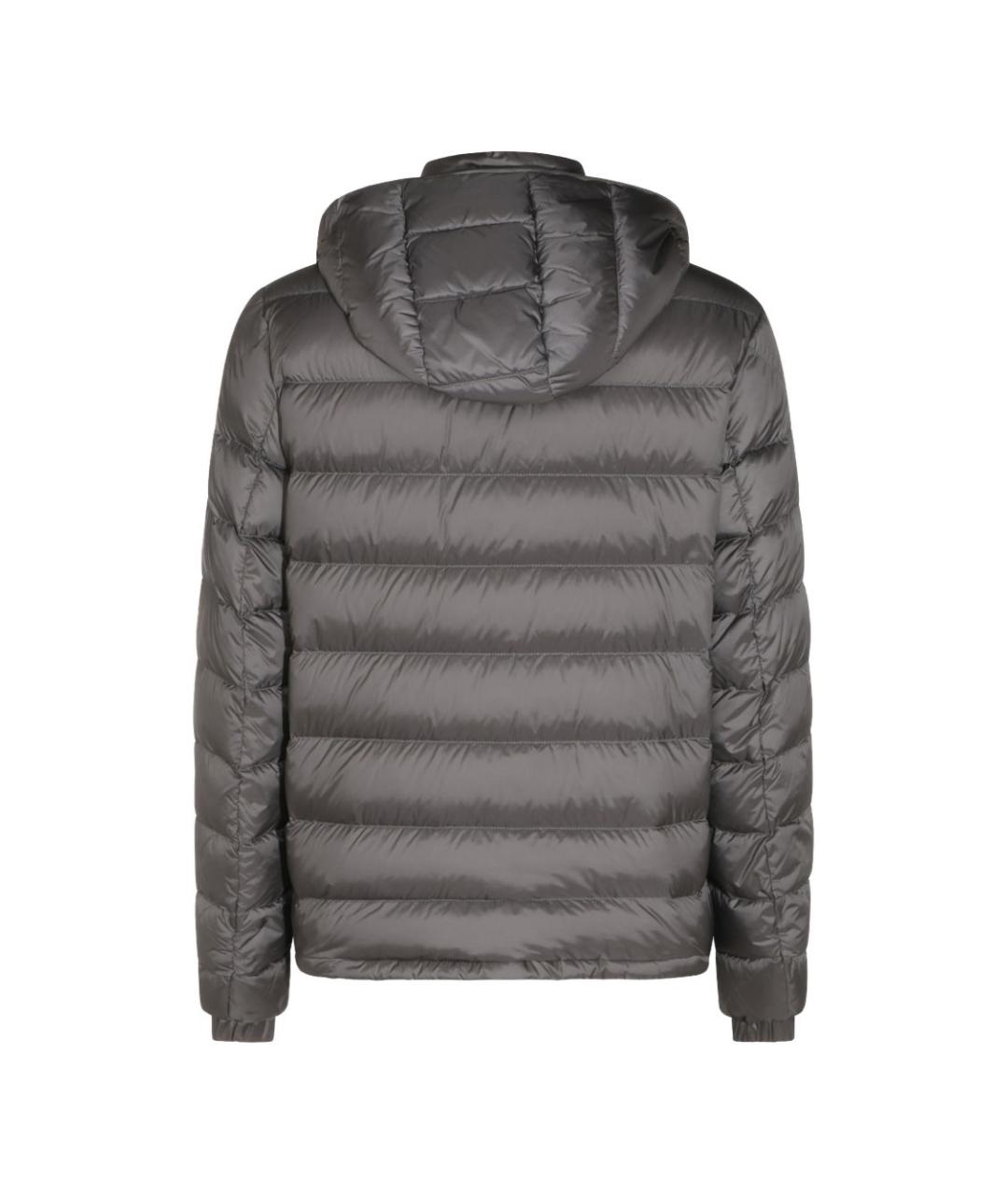 MONCLER Серый пуховик, фото 4