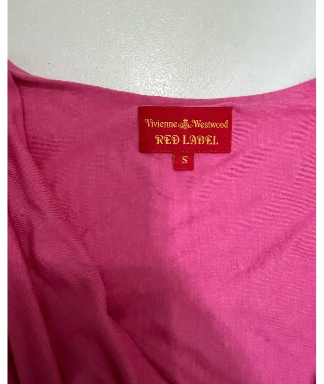 VIVIENNE WESTWOOD Розовое вискозное коктейльное платье, фото 7