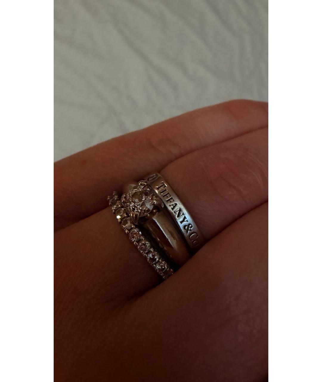 TIFFANY&CO Серебряное платиновое кольцо, фото 6
