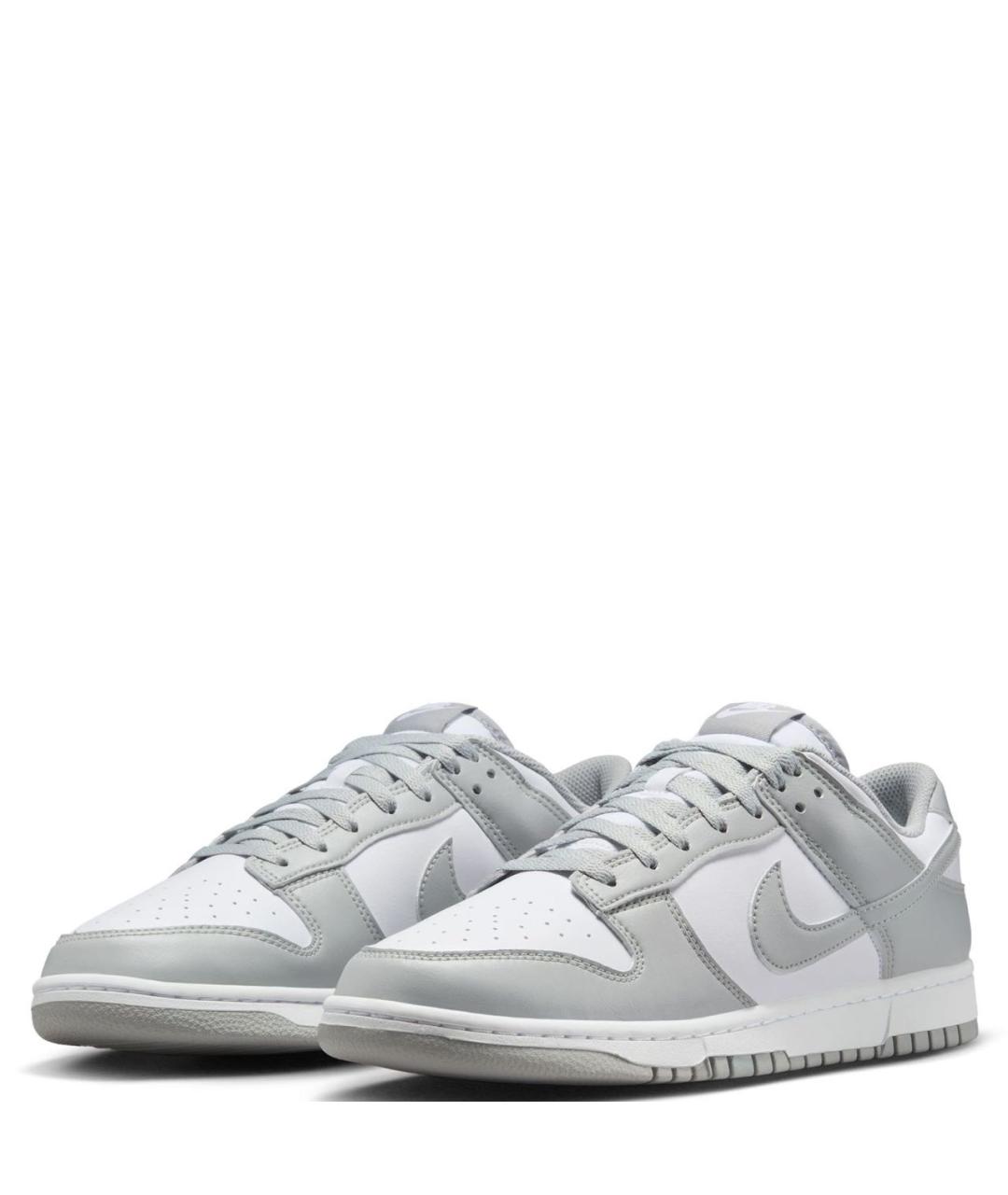 NIKE Серые кожаные низкие кроссовки / кеды, фото 7