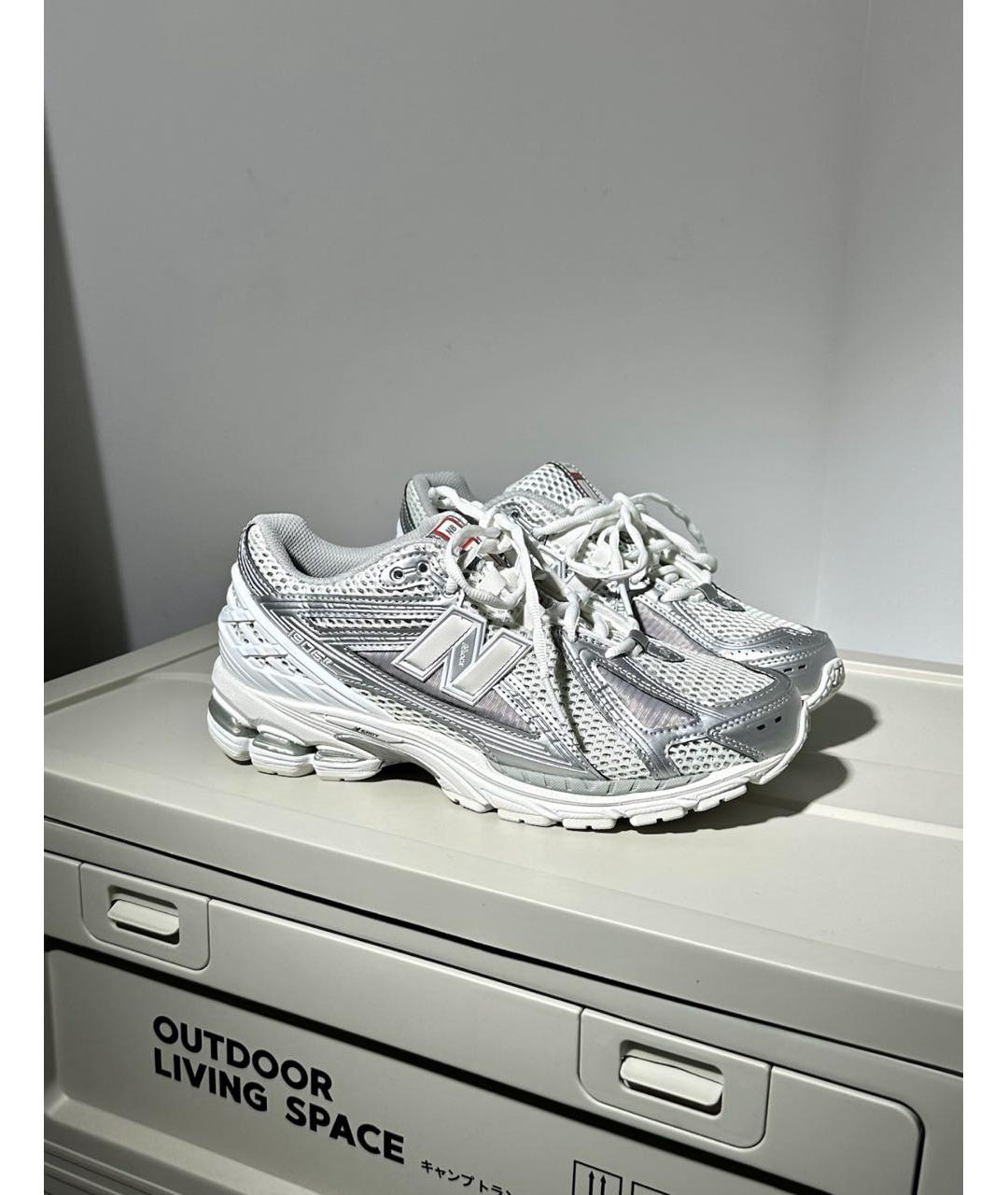 NEW BALANCE Белые текстильные низкие кроссовки / кеды, фото 3