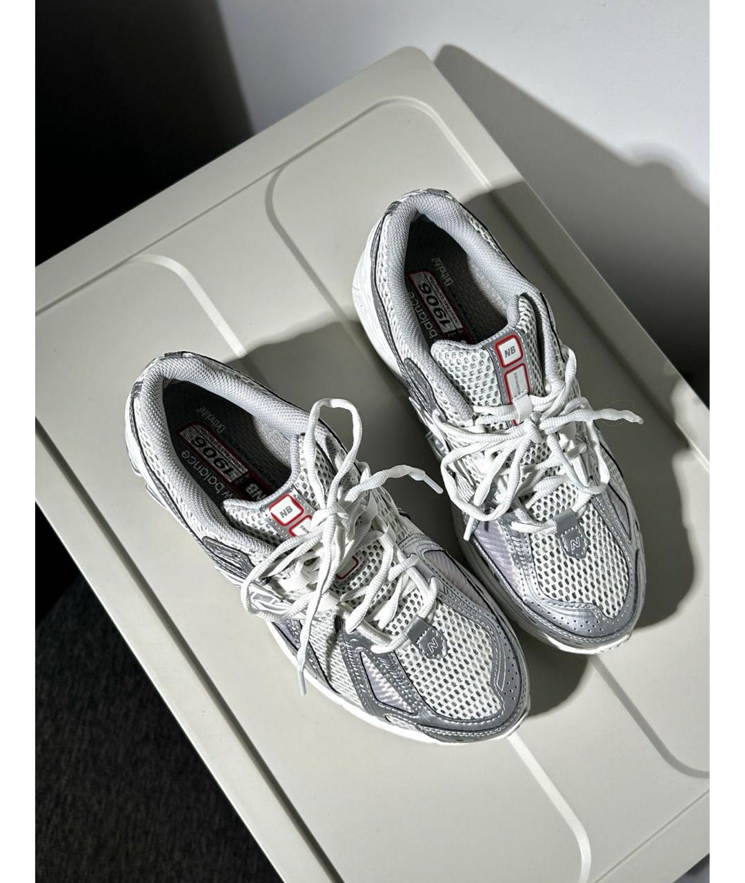 NEW BALANCE Белые текстильные низкие кроссовки / кеды, фото 5
