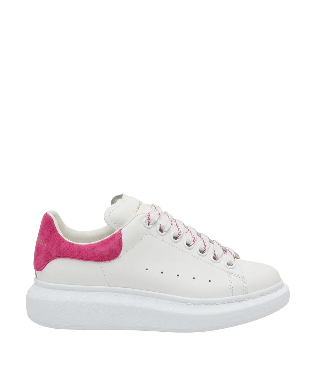 ALEXANDER MCQUEEN Белые кожаные кеды, фото 1