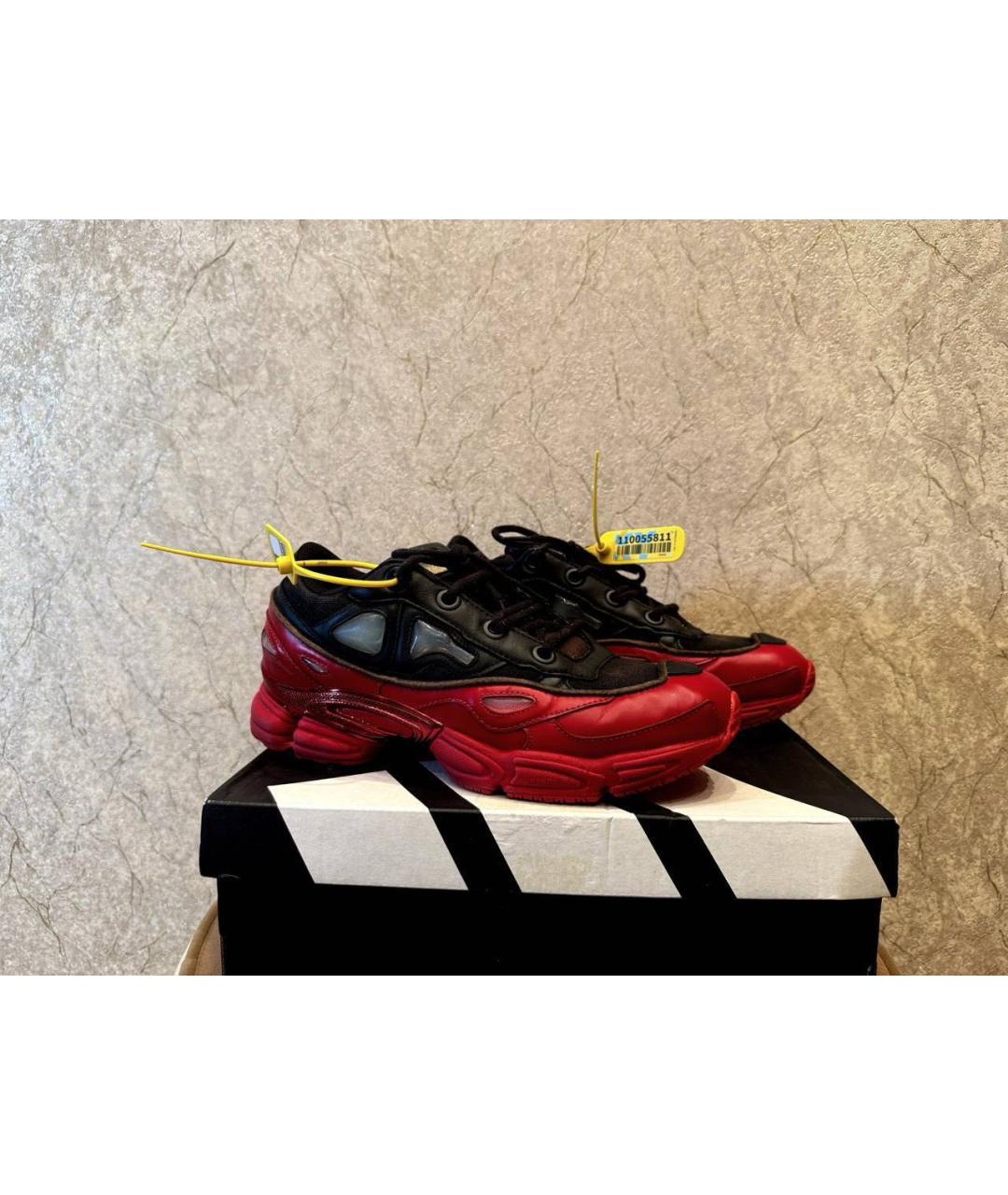 ADIDAS X RAF SIMONS Черные низкие кроссовки / кеды, фото 2