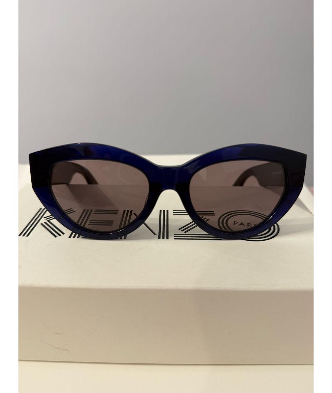KENZO Темно-синие пластиковые солнцезащитные очки, фото 6
