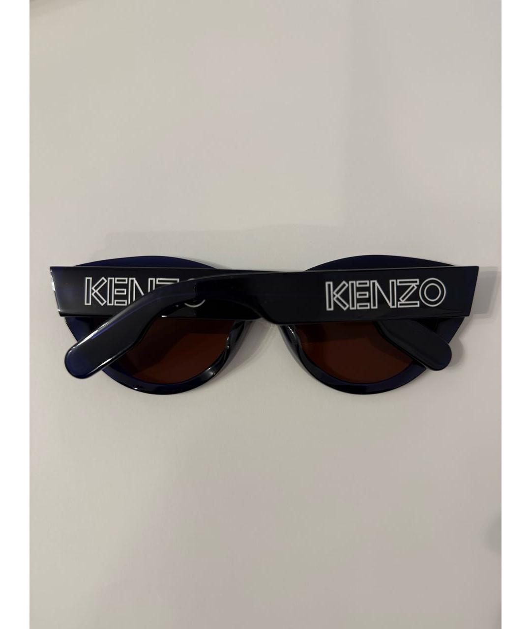 KENZO Темно-синие пластиковые солнцезащитные очки, фото 2