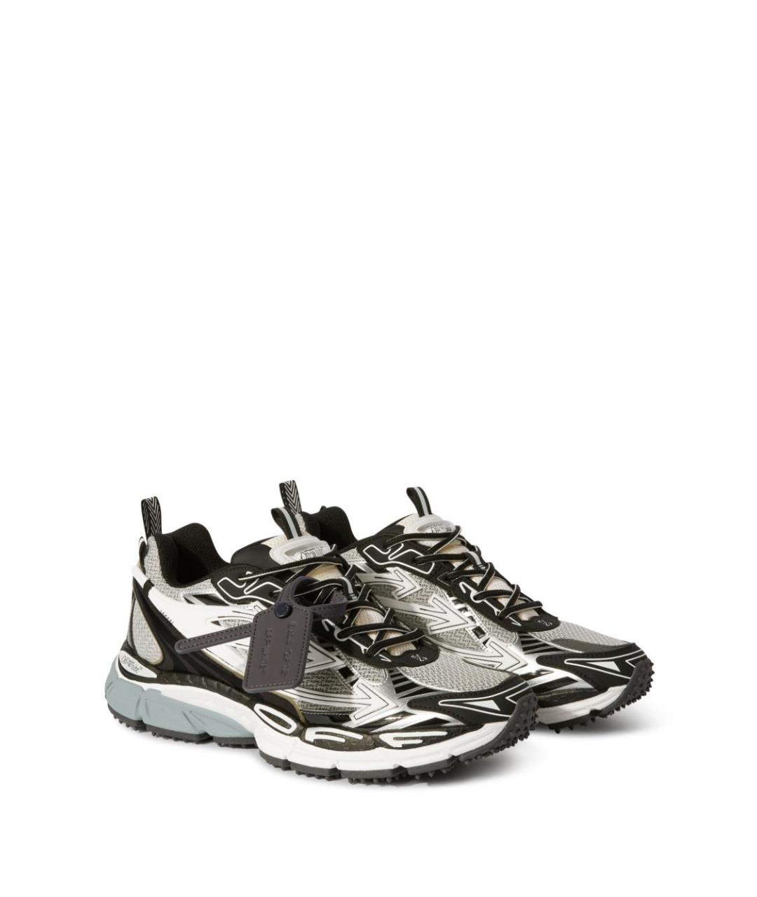 OFF-WHITE Мульти кожаные кроссовки, фото 2