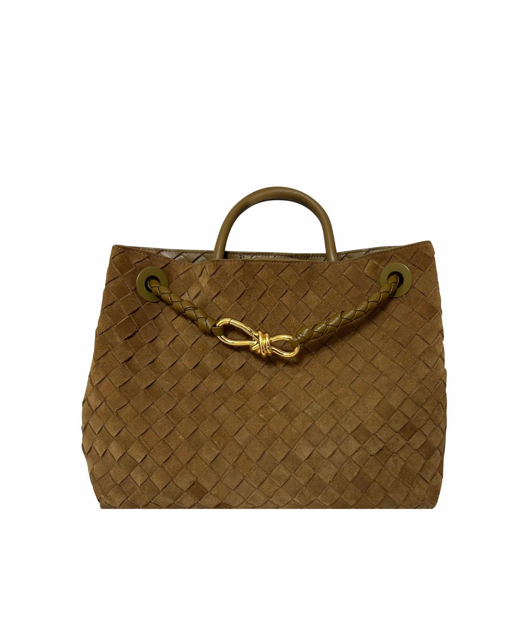 BOTTEGA VENETA Коричневая кожаная сумка через плечо, фото 1