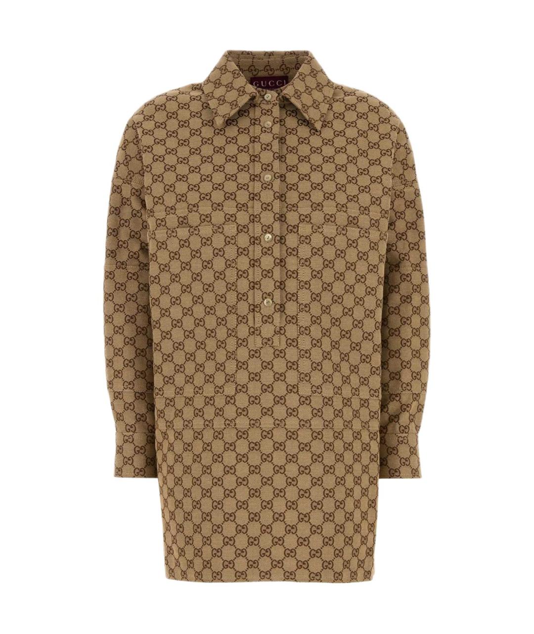 GUCCI Бежевая рубашка, фото 1