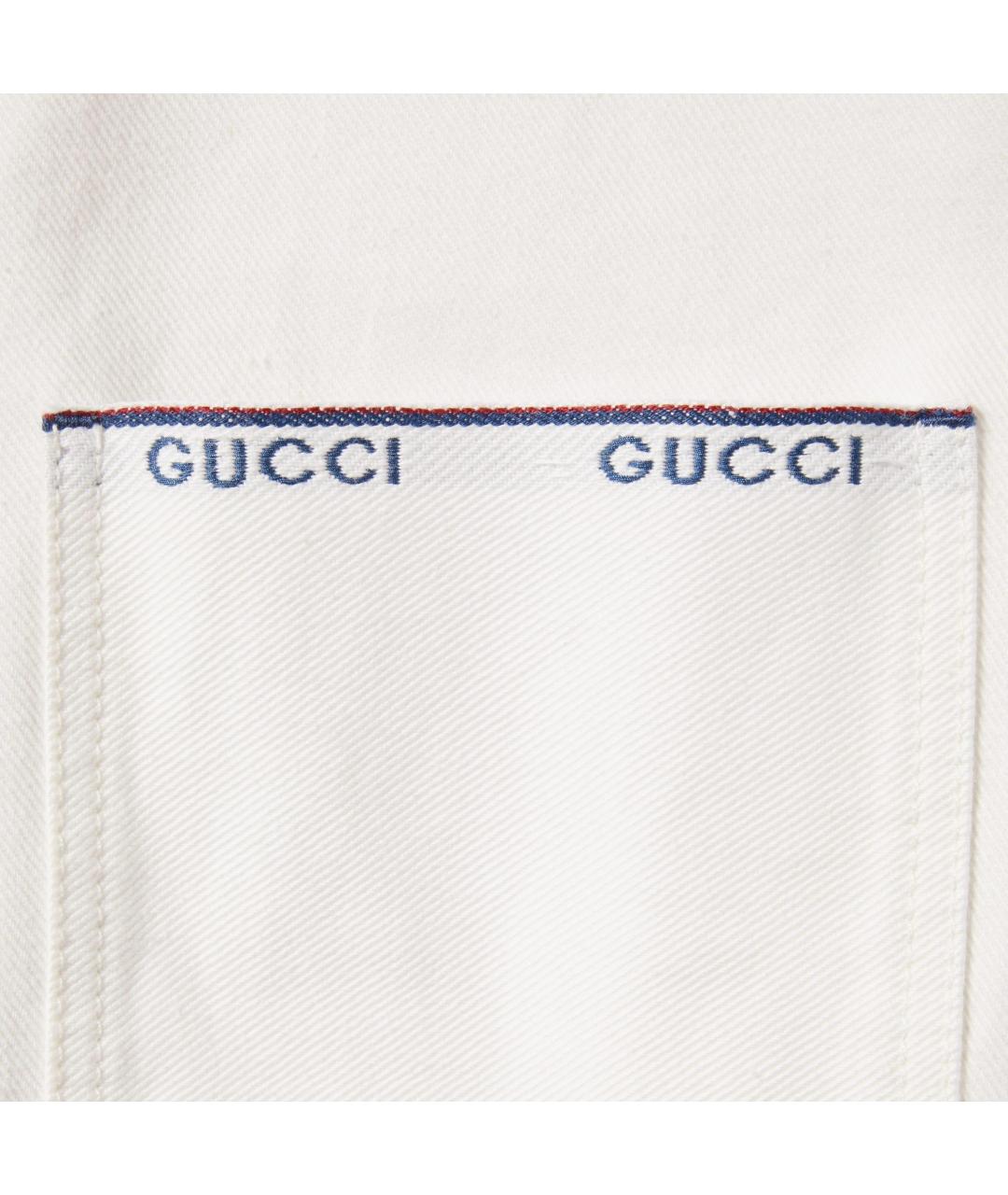 GUCCI Белая классическая рубашка, фото 5