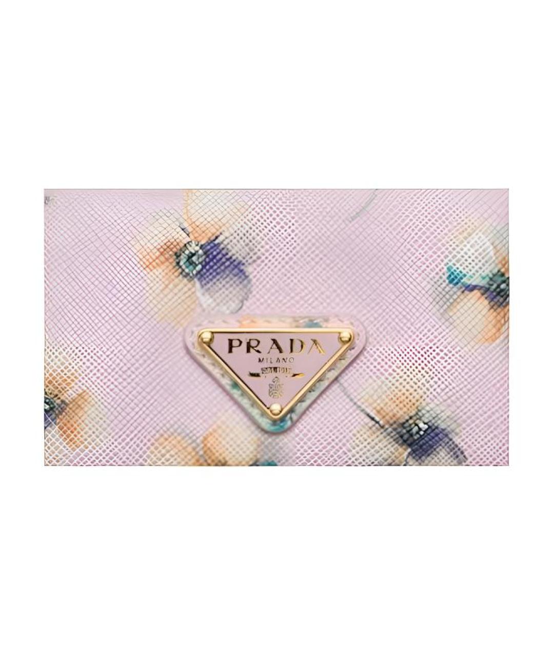 PRADA Розовый кожаный кардхолдер, фото 5