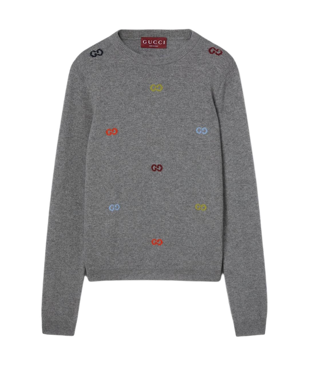 GUCCI Серый джемпер / свитер, фото 1