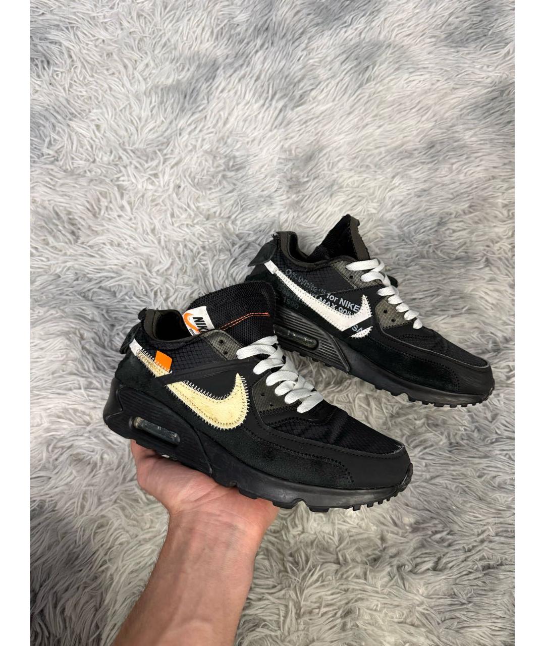 OFF-WHITE Черные низкие кроссовки / кеды, фото 8