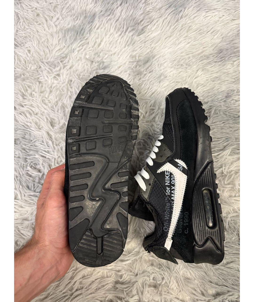 OFF-WHITE Черные низкие кроссовки / кеды, фото 4