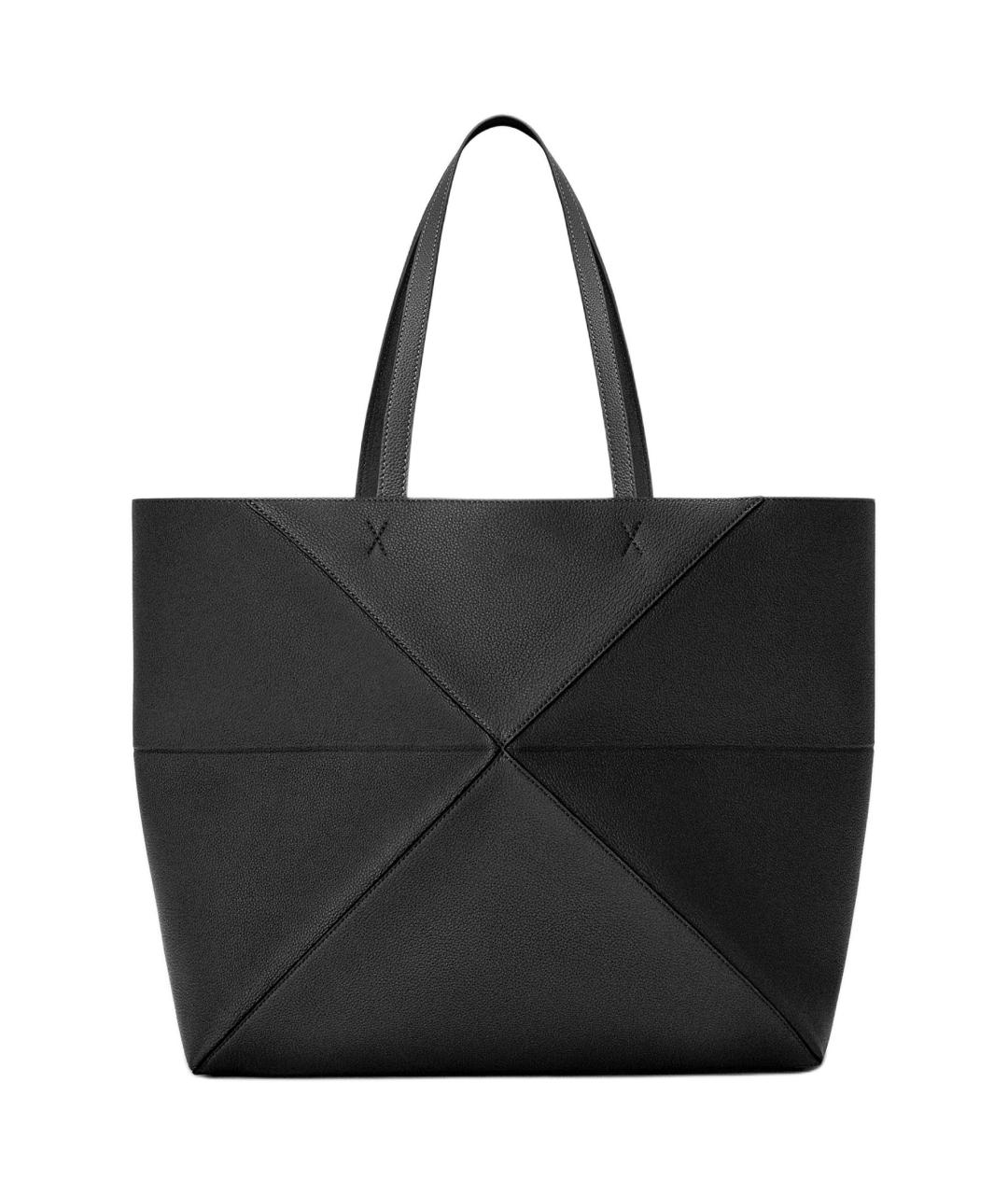 LOEWE Черная кожаная сумка через плечо, фото 3