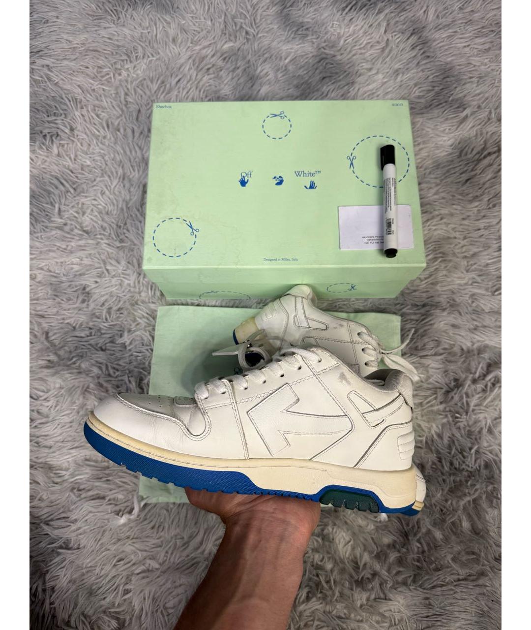 OFF-WHITE Белые низкие кроссовки / кеды, фото 2