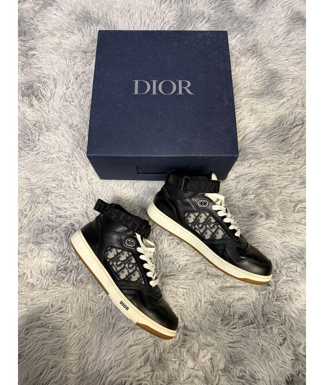 CHRISTIAN DIOR Черные высокие кроссовки / кеды, фото 3