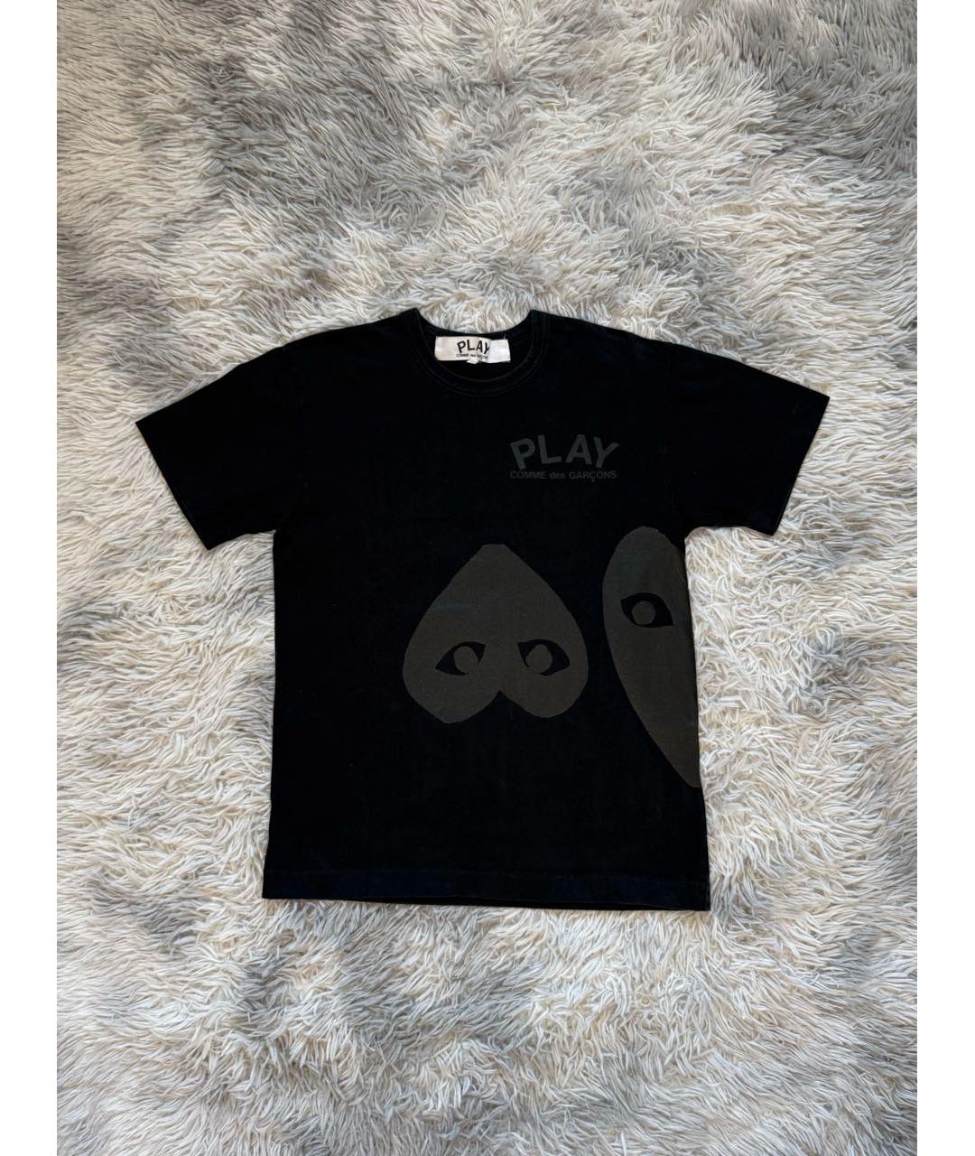 COMME DES GARÇONS Черная хлопковая футболка, фото 7