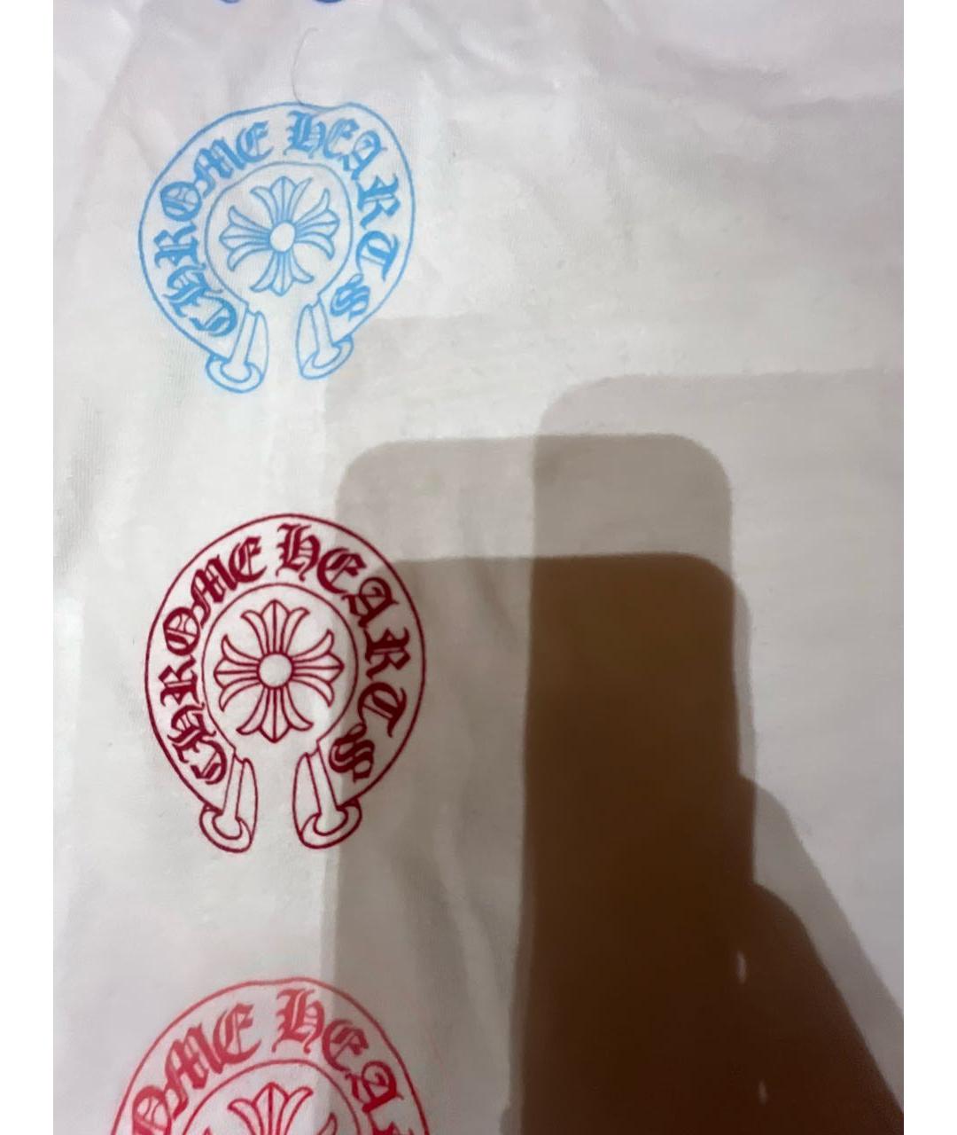 CHROME HEARTS Белая хлопковая футболка, фото 4