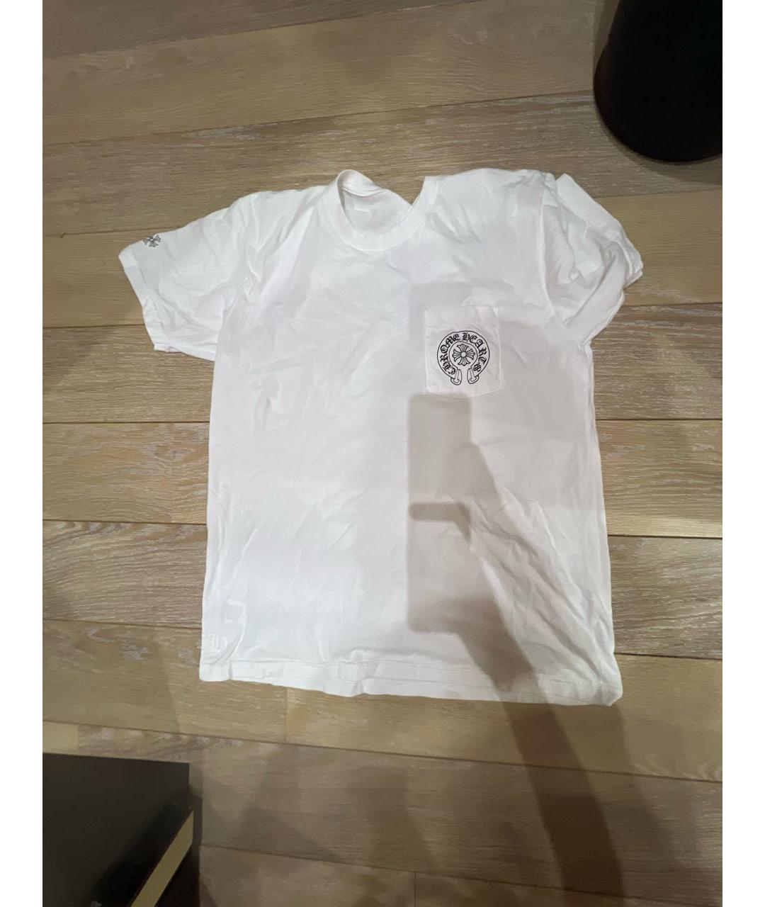 CHROME HEARTS Белая хлопковая футболка, фото 9