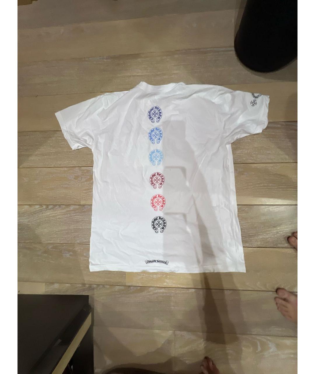 CHROME HEARTS Белая хлопковая футболка, фото 3