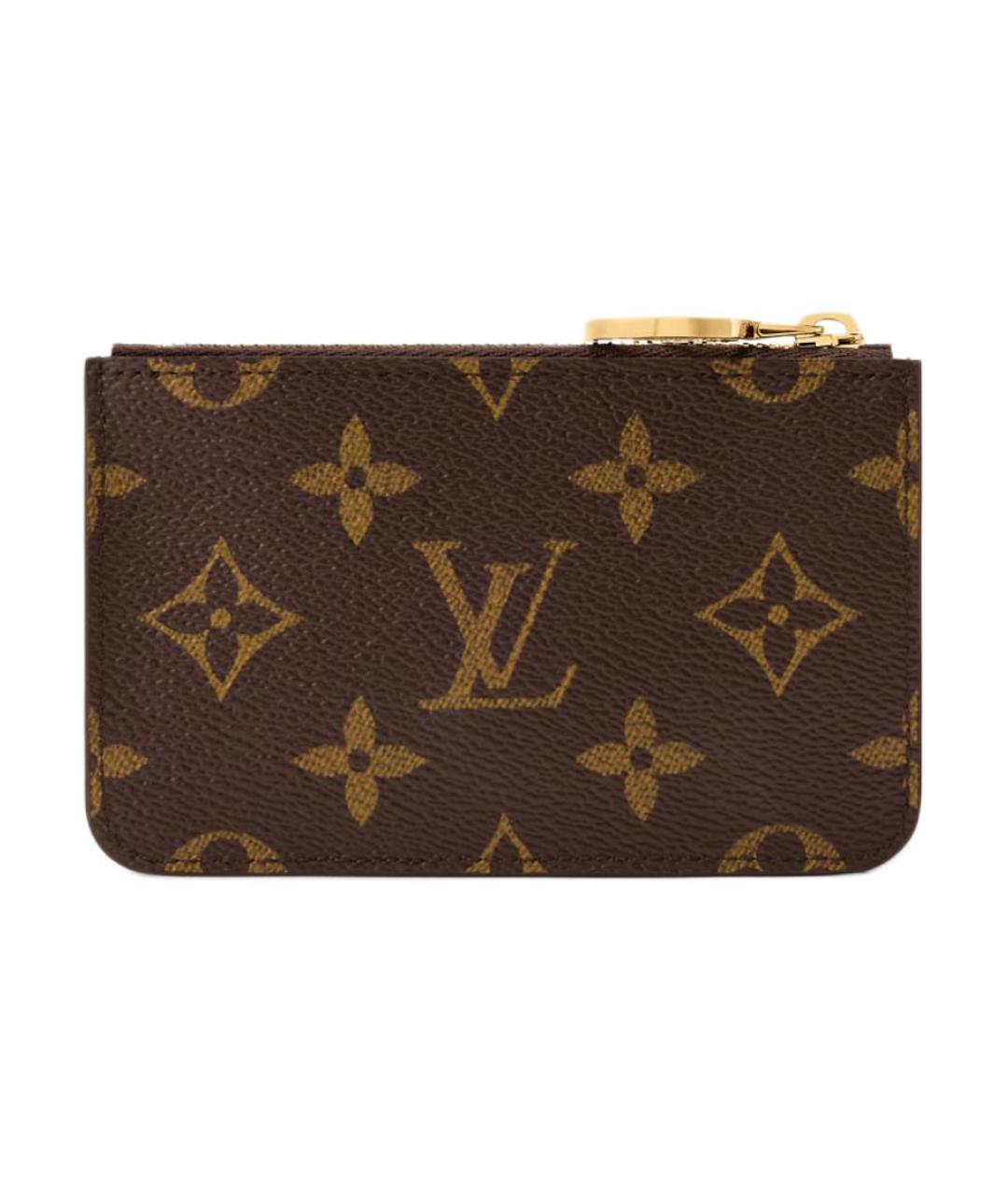 LOUIS VUITTON Коричневый кардхолдер, фото 3