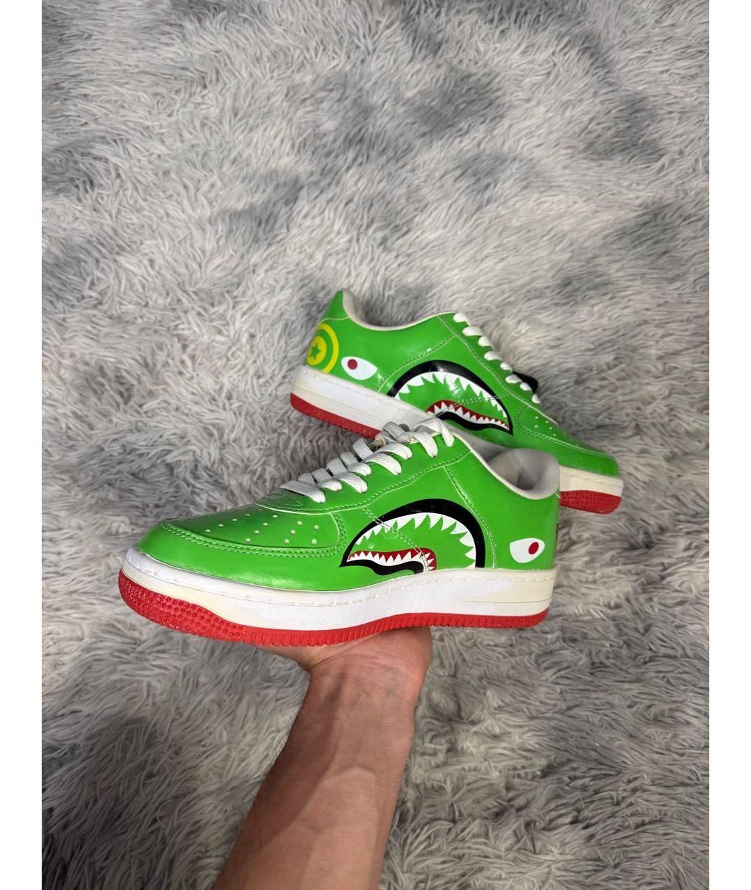 BAPE Зеленые низкие кроссовки / кеды, фото 2