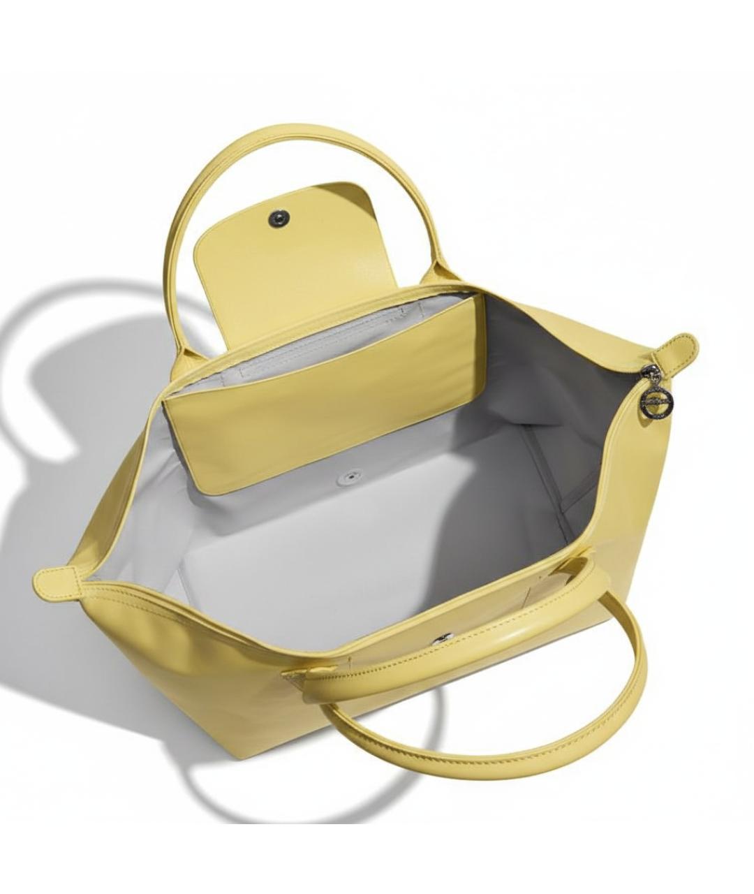 LONGCHAMP Желтая сумка тоут, фото 4