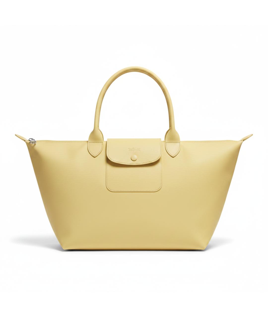 LONGCHAMP Желтая сумка тоут, фото 6