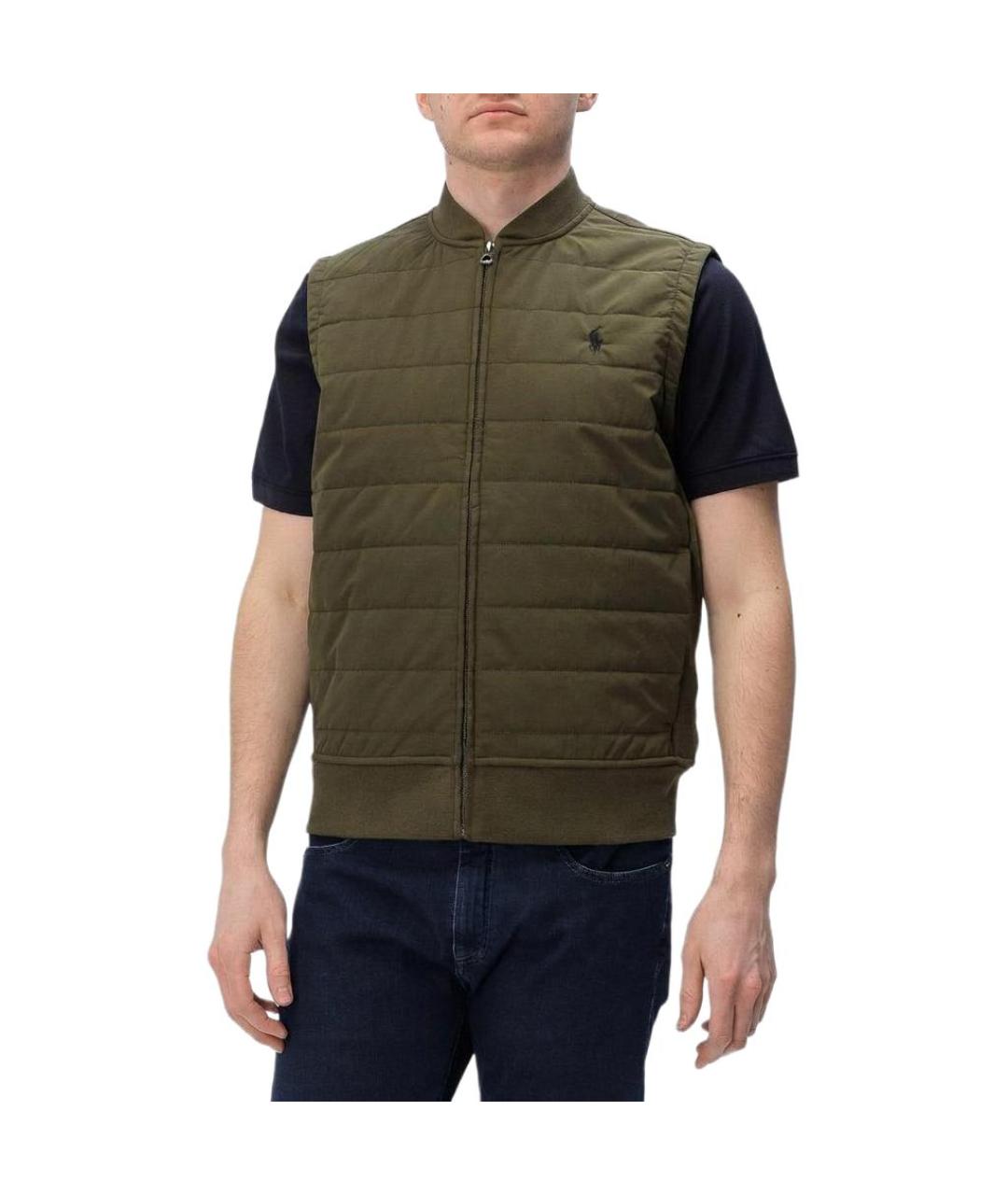 POLO RALPH LAUREN Зеленый жилет, фото 4