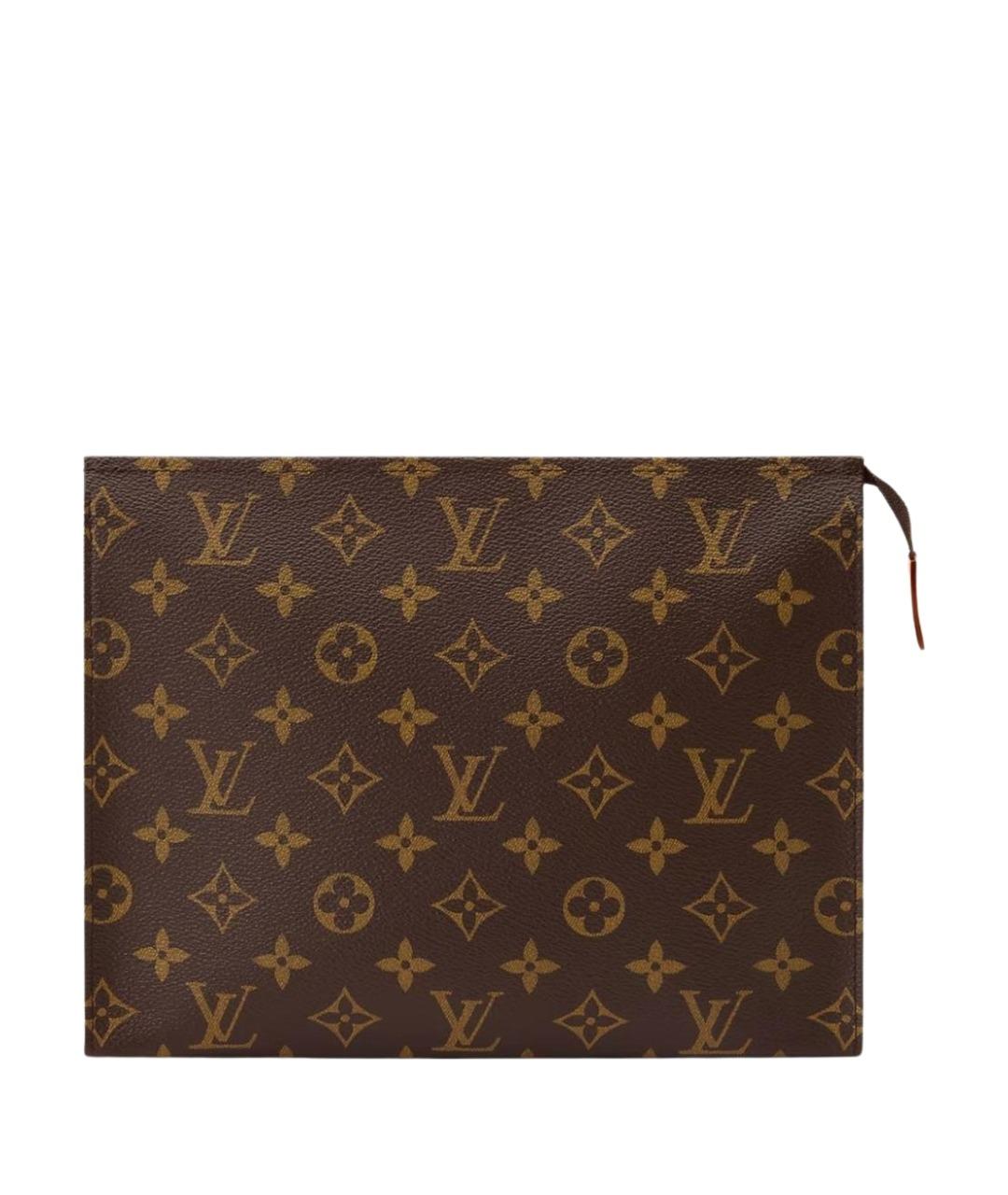 LOUIS VUITTON Коричневая канва папка для документов, фото 1