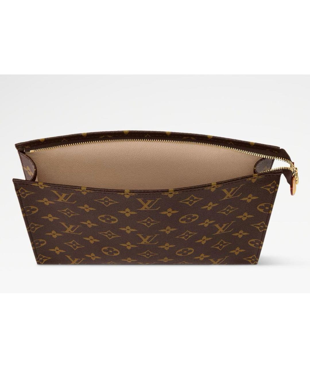 LOUIS VUITTON Коричневая канва папка для документов, фото 3