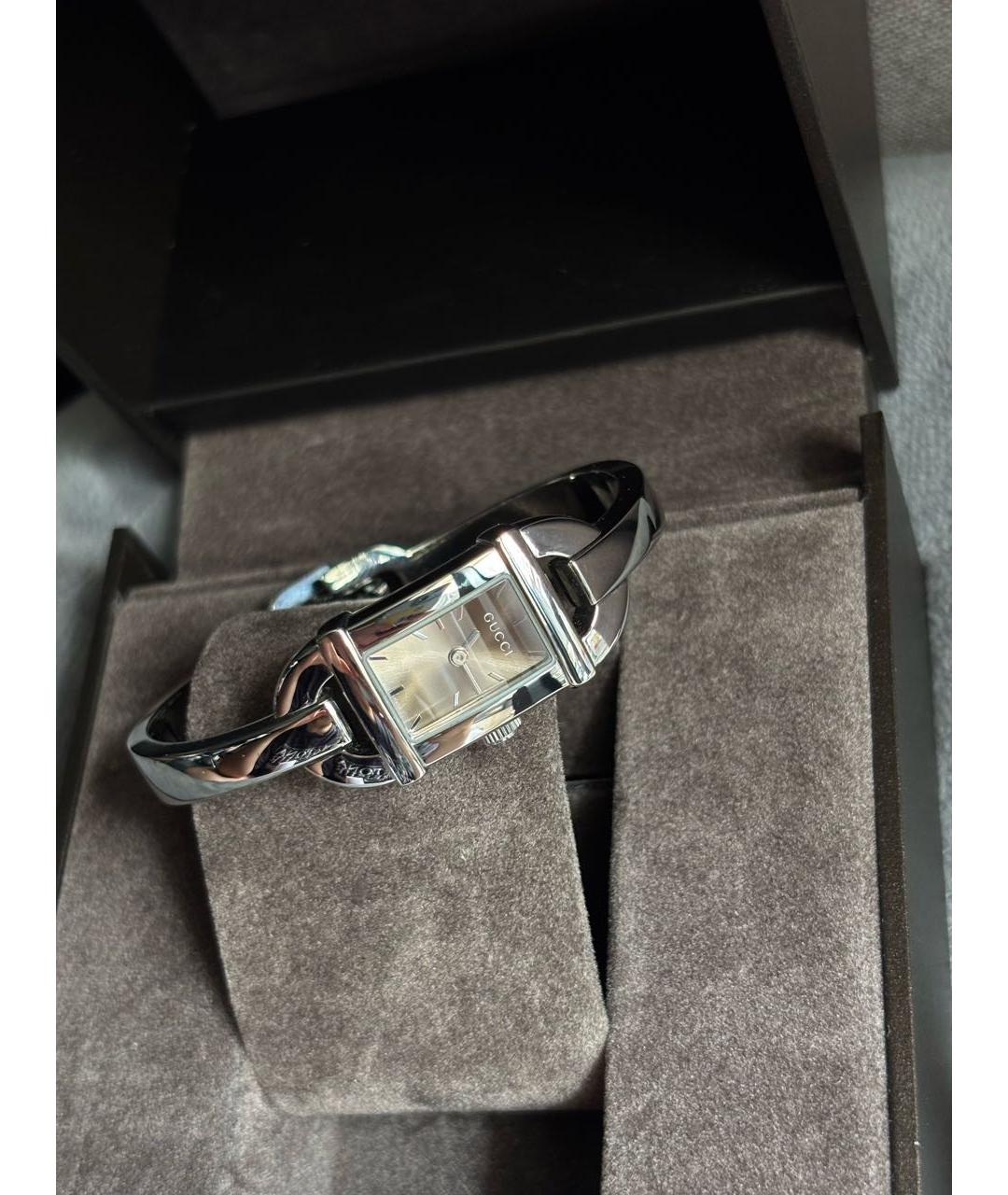 GUCCI Серебряные часы, фото 5