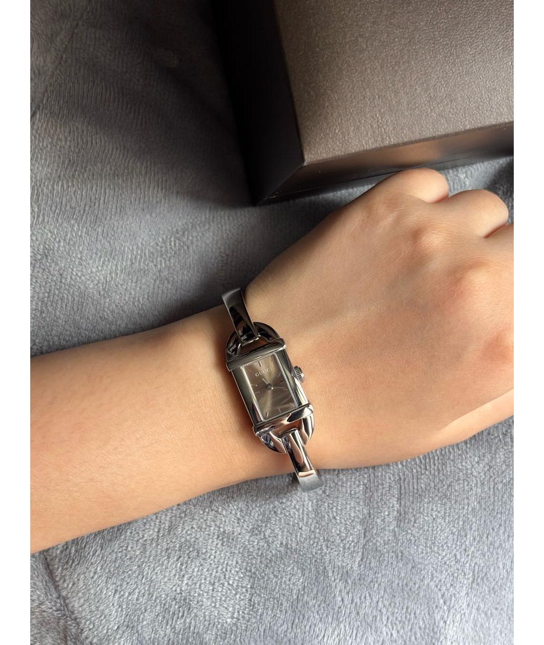 GUCCI Серебряные часы, фото 3