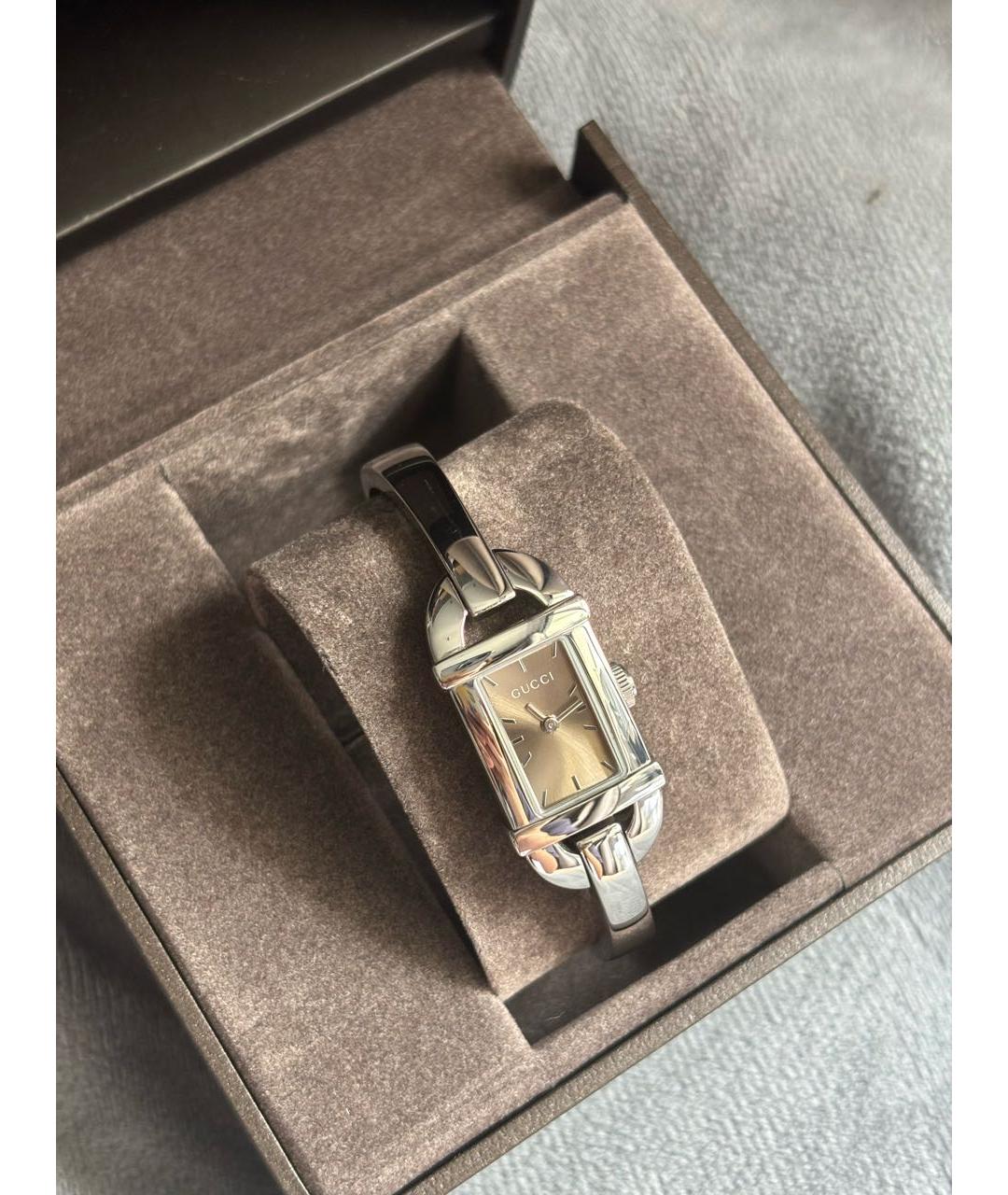 GUCCI Серебряные часы, фото 6