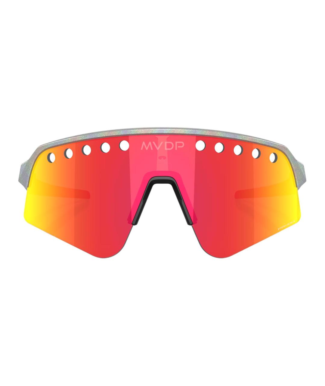 OAKLEY Серебряные пластиковые солнцезащитные очки, фото 2