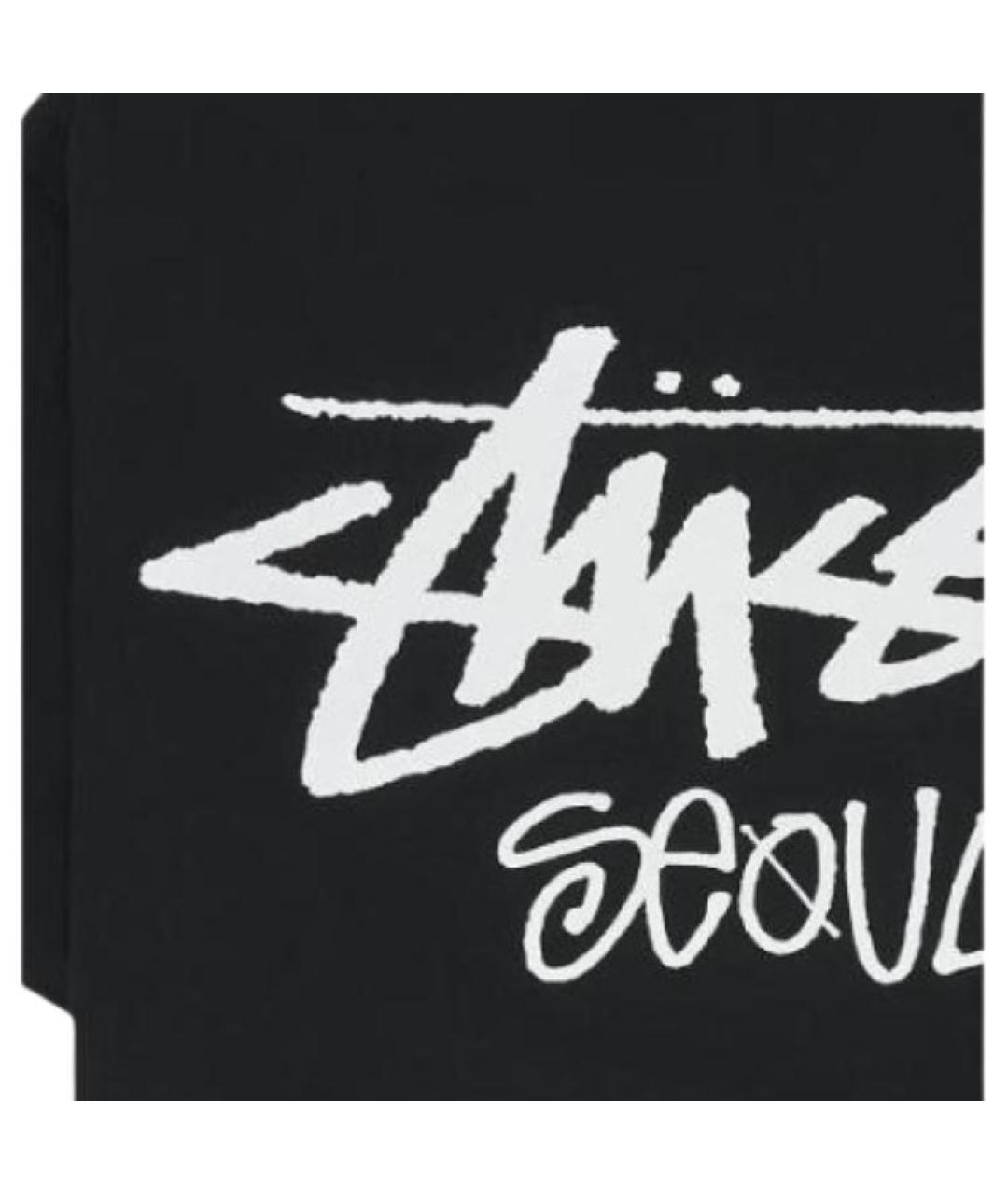 STUSSY Черная футболка, фото 3