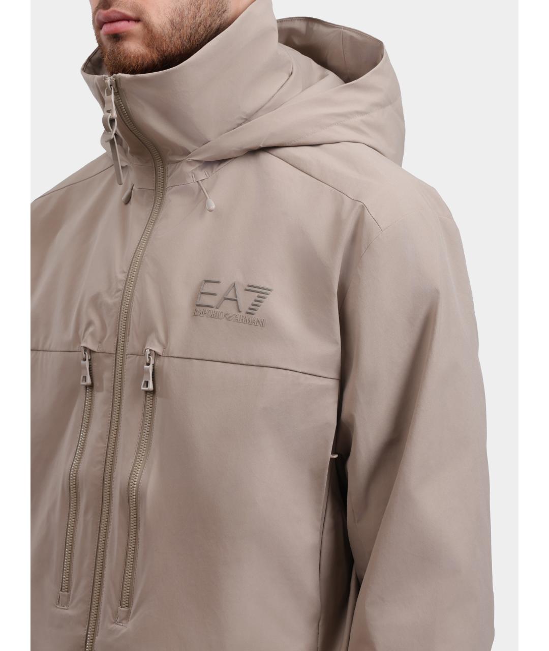 EA7 Бежевая куртка, фото 4