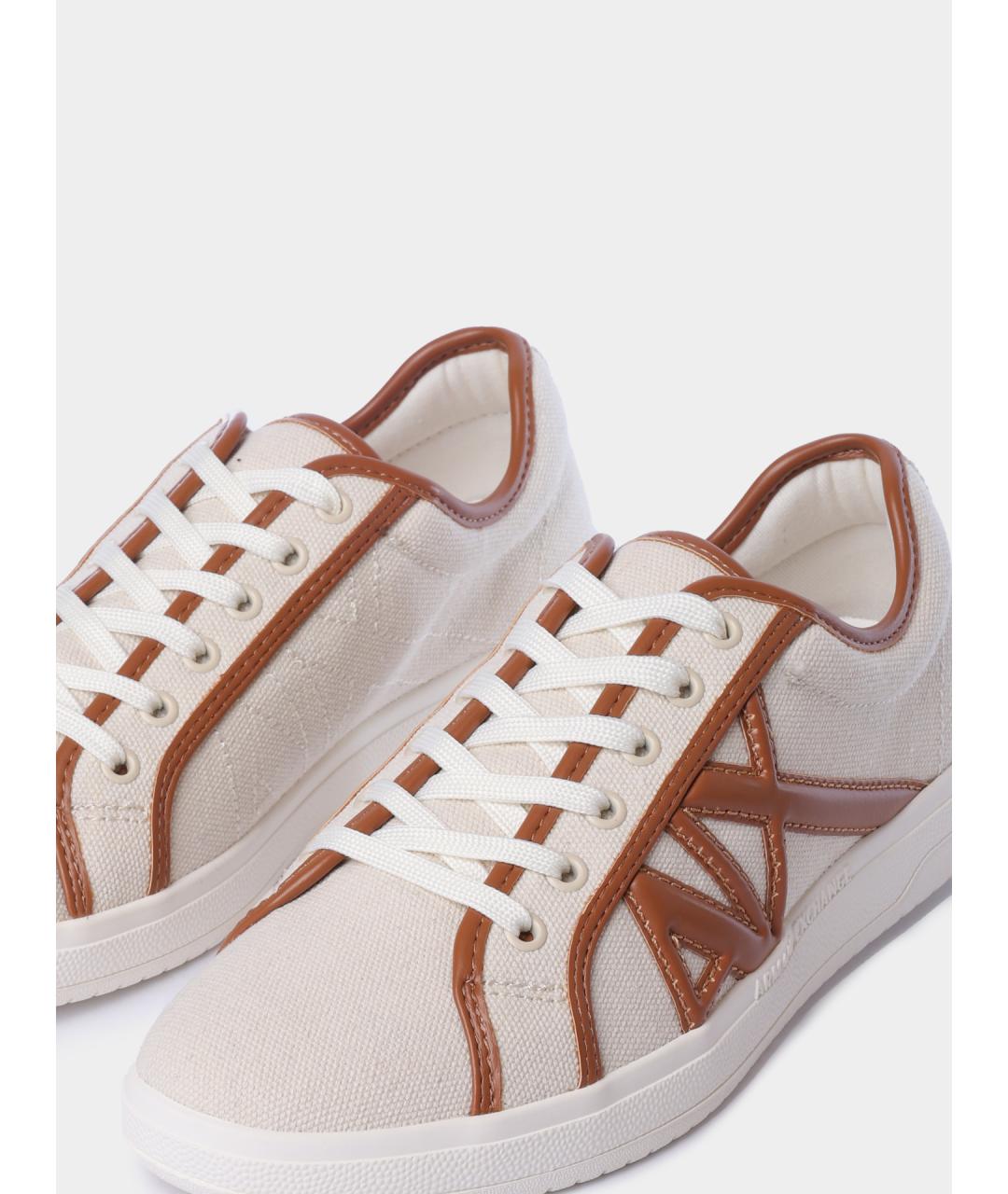 ARMANI EXCHANGE Бежевые кеды, фото 3