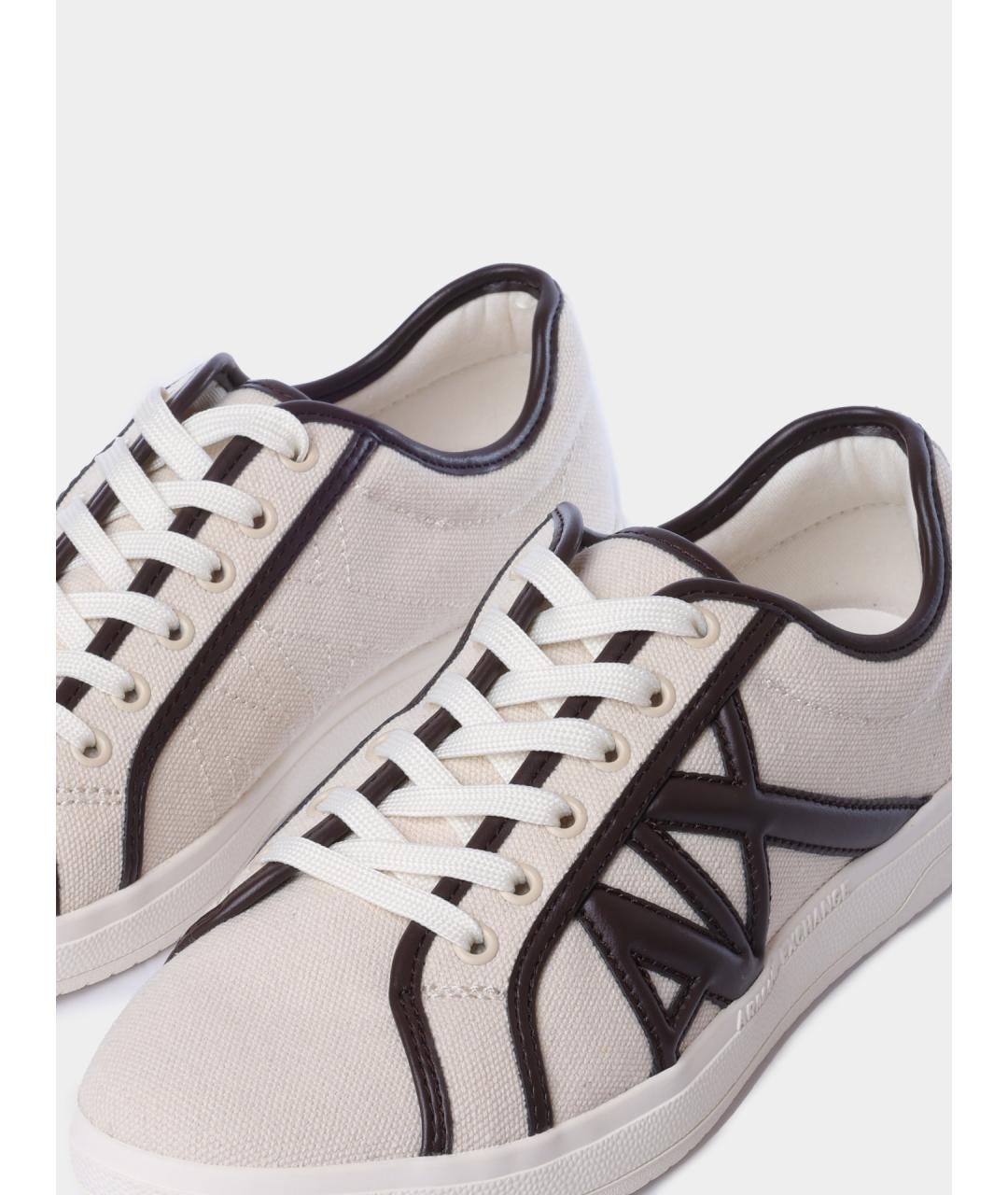 ARMANI EXCHANGE Бежевые кеды, фото 3