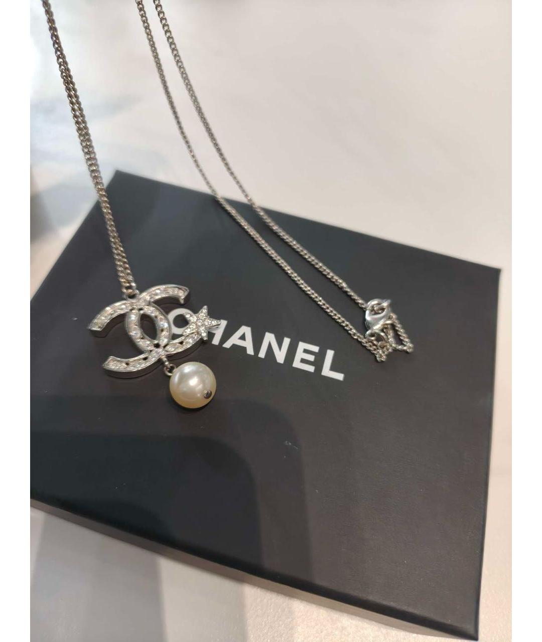 CHANEL Серебряное колье, фото 3